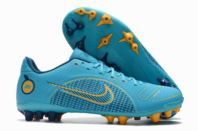 Nike Vapor 14 Academy AG Low Men's Football Shoes Blue Yellow-8